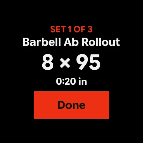 Watch tile: set 1 of 3, 8 × 95, with a Done button